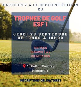 Trophée de golf + Garden party
